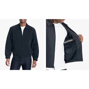 NEW London Fog Tall Men's 3XL Auburn Lightweight Golf Jacket  Navy Blue